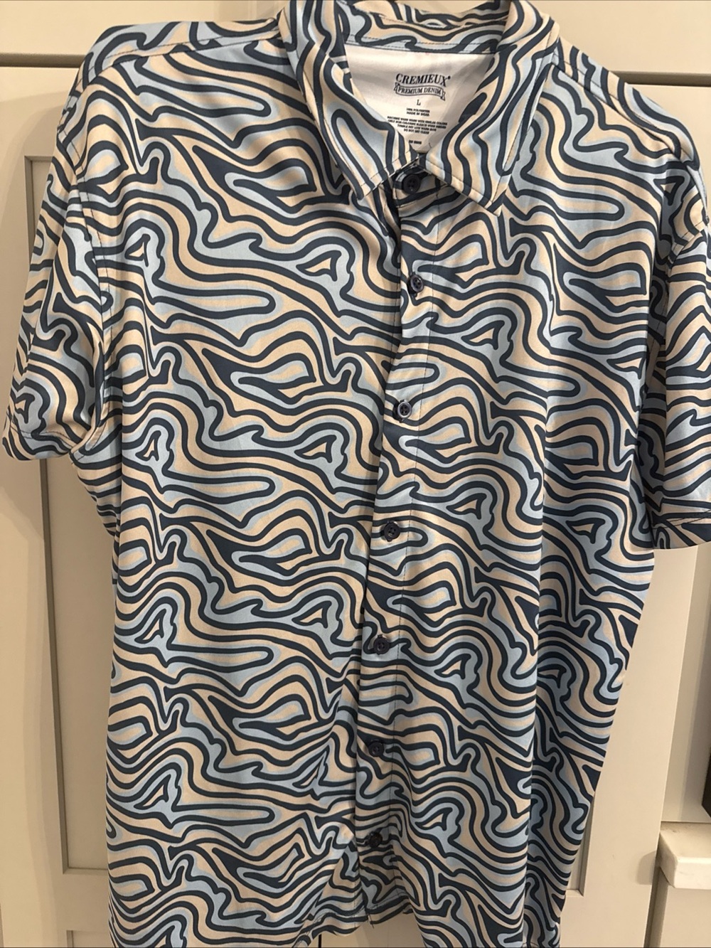 NWOT Men’s Cremieux Large Button Down Short Sleeve